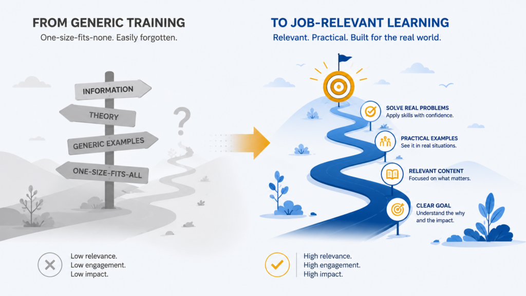 From abstract training to relevant, job-specific learning